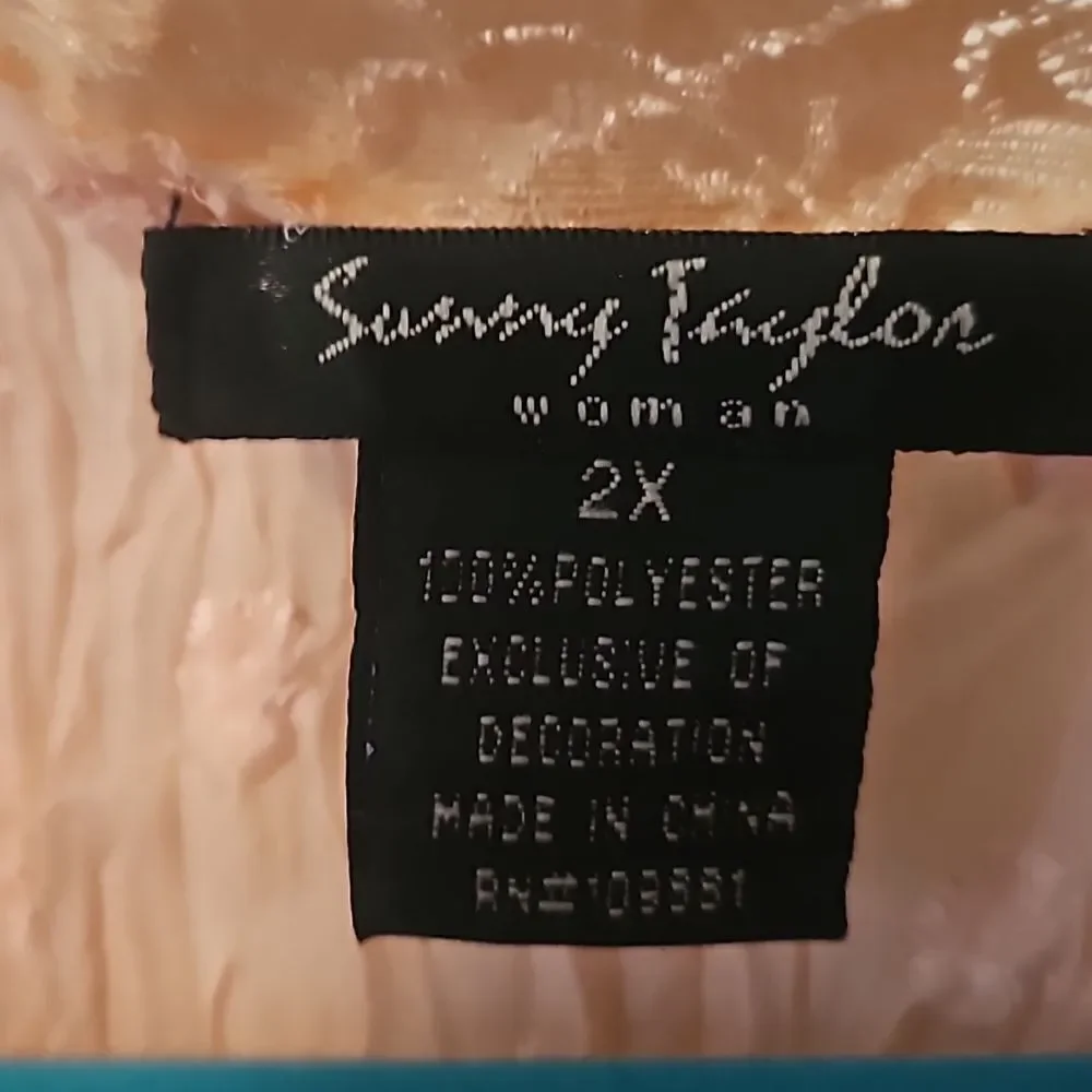 Sunny Taylor pink blouse 2X - Picture 2 of 5